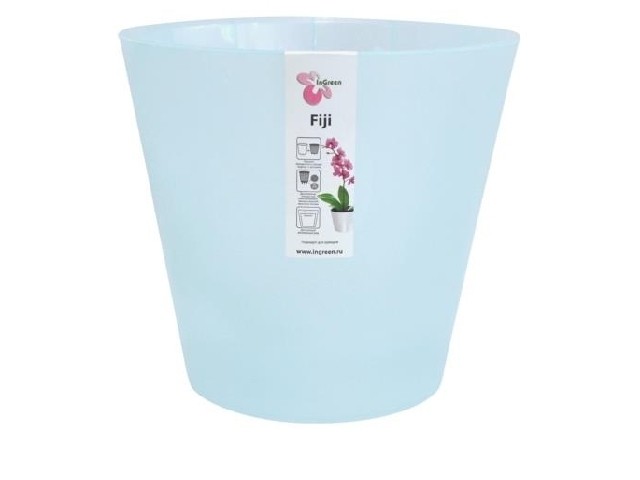 Горшок для цветов Фиджи Орхид д 230 мм 5 л Голубой перламутр 1559/15